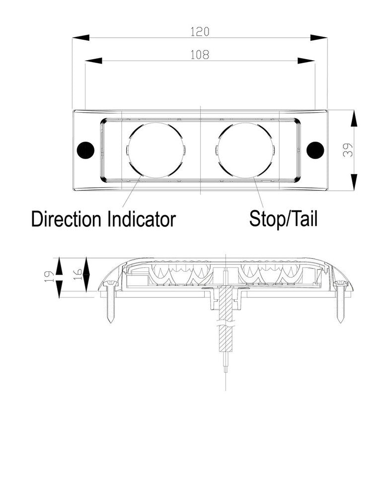 Truck-Lite Rear LED Combination Marker Lamp SS/49300