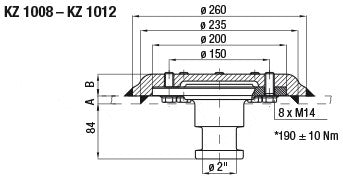 Jost 8mm King Pin & Plate