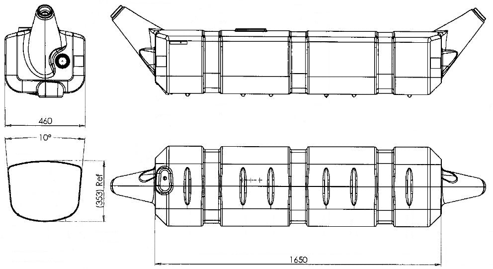 Dual Fill Diesel Fridge Fuel Tank