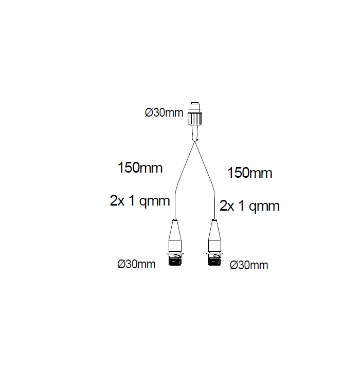 Aspoeck Rear Connection Y Loom 68-2504-017
