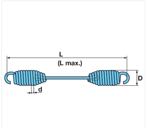 BPW Brake Shoe Return Spring 05.397.58.03.0
