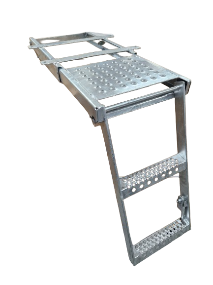 2 Rung Pull-Out Access Step Ladder (C/W Platform) β Trailer Parts Direct