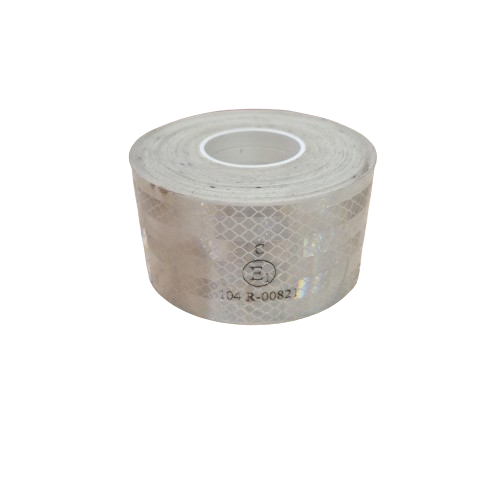 Conspicuity Reflective Tape - White/ Silver 14m