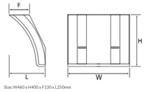 Mudwing Front 1/4 Anti-Spray Mudguard