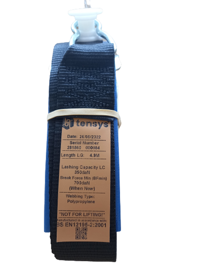 Internal Cargo/ Load Strap 4.9m (C/W Roller & Wear Sleeve ...