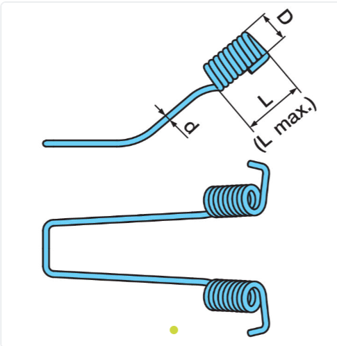 BPW Brake Shoe Return Spring (Eye) 03.397.33.13.0