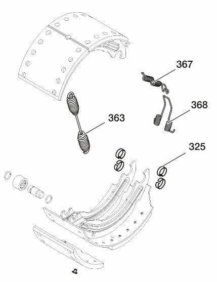 Bpw Spring BPW Brake 95 Spring Kit 420 x 180 09.801.06.79.0 – TrailerPartsDirect.com